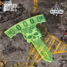 Deep Strike Ruler Template 6" (Fluor Green)