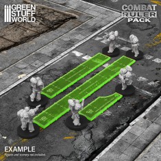 3-6-9 Combat Ruler Pack (Fluor Green)