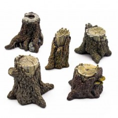 Large Tree Stumps for Dioramas and Scenery