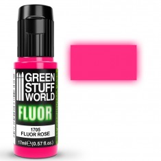 UV-Reactive Fluorescent Acrylic Model Paint - Rose (17ml)