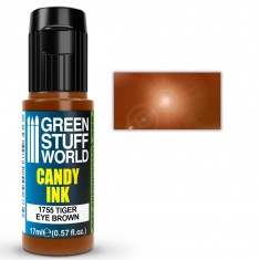 Transparent Gloss Candy Acrylic Ink for Models - Tiger Eye Brown (17ml)