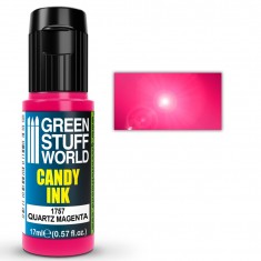 Transparent Gloss Candy Acrylic Ink for Models - Quartz Magenta (17ml)