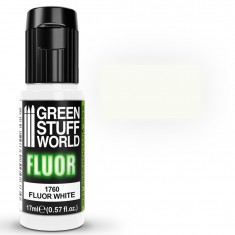 UV-Reactive Fluorescent Acrylic Model Paint - White (17ml)