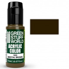Maxx Formula Matt Acrylic Model Paint - Bestial Brown (17ml)