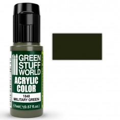 Maxx Formula Matt Acrylic Model Paint - Military Green (17ml)