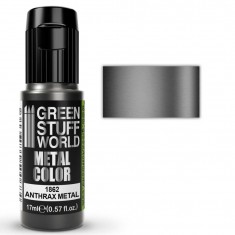 Metallic Acrylic Paint Anthrax Metal (17ml)
