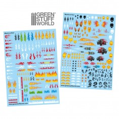 World On Fire Decals (2 A5 Sheets)