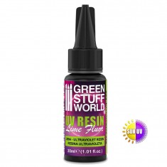 UV-Curing Resin - Lime Fluor Toxic Waste Effect for Dioramas (30ml)