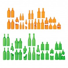 1/48 Wine and Beer Bottles Resin Set for Dioramas