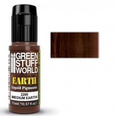 Liquid Weathering Pigments for Models - Medium Earth