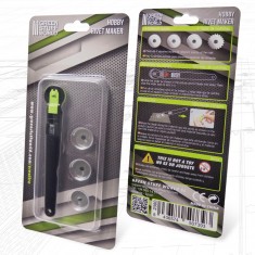 Hobby Rivet Maker with 4 Interchangeable Disc Blades for Model Detailing