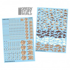Classic Desert Camo Decals (2 A5 Sheets)