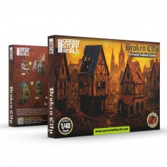 Broken City - Terrain Set for Dioramas and Scenery (8pcs)