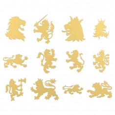 English Lion Symbols for Dioramas and Scenery