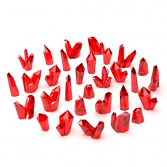 Red Resin Crystals - Medium for Dioramas and Scenery