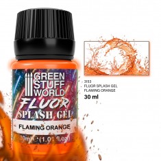 Acrylic Splash Gel - Flaming Orange for Models and Dioramas (30ml)