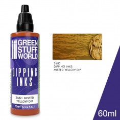 Semi-Transparent Dipping Ink Acrylic Miniature Paint - Misted Yellow Dip (60ml)