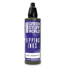 Semi-Transparent Dipping Ink Acrylic Miniature Paint - Zombie Dip (60ml)