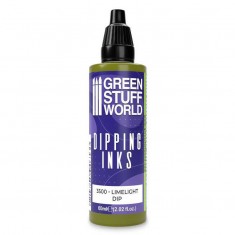 Semi-Transparent Dipping Ink Acrylic Miniature Paint - Limelight Dip (60ml)