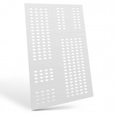 Flexible Airbrush Masking Stencils - Harlequin S (6x3mm)