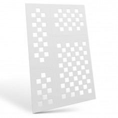 Flexible Airbrush Masking Stencils - Chequer M (6mm)