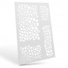 Flexible Airbrush Masking Stencils - Reptile Skin (9mm Approx.)