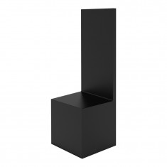 Straight Backdrop Plinths Black (6 x 6 x 6cm)
