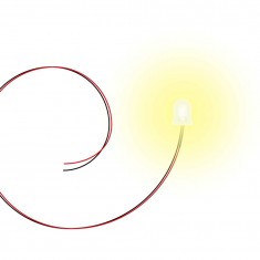 Warm White LED Lights (5mm, 10pcs)
