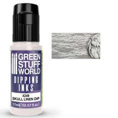 Semi-Transparent Dipping Ink Acrylic Miniature Paint - Skull Linen Dip (17ml)