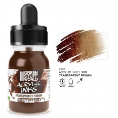 Transparent Acrylic Ink - Brown for Miniature Painting (30ml)