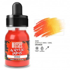 Acrylic Ink Opaque - Orange for Miniature Painting (30ml)