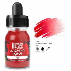 Acrylic Ink Opaque - Red for Miniature Painting (30ml)