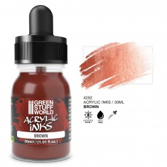 Acrylic Ink Opaque - Brown for Miniature Painting (30ml)