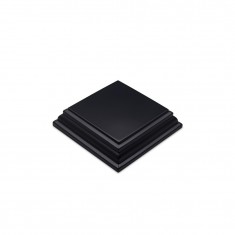 Square Wood Display Bases Black (4 x 4cm)