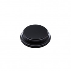 Round Wood Display Bases Black (4 x 4cm)