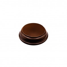 Round Wood Display Bases Hazelnut (4 x 4cm)