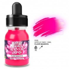 Fluor Acrylic Ink - Magenta for Miniature Painting (30ml)