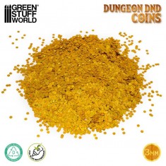 1/48 - 1/35 3mm Monedas Dungeon DnD Coins (20 grams net)
