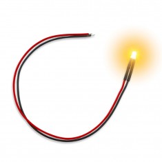 Orange Flickering LED Lights (3mm, 10pcs)