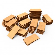 MDF Bases Rectangle (30 x 60mm, 100pcs)