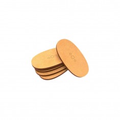 MDF Bases Oval (60 x 35mm, 6pcs)
