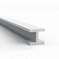 ABS Plasticard - Profile H-Beam Columns 6mm for Model Making (5pcs, 250mm Long)