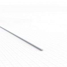 ABS Plasticard - Profile Square Rod 0.5mm for Model Making (10pcs, 250mm Long)