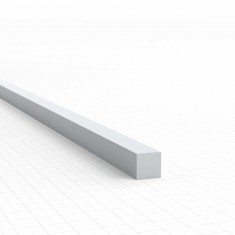ABS Plasticard - Profile Square Rod 2.5mm for Model Making (10pcs, 250mm Long)