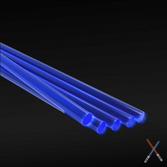 Acrylic Rods - Round 2.4mm Fluor Blue (5pcs)