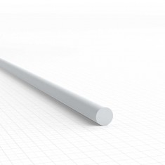 ABS Plasticard - Profile Rod 2.5mm for Model Making (10pcs, 250mm Long)