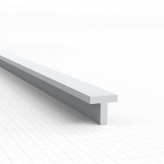 ABS Plasticard - T-Profile 4mm for Model Making (10pcs, 250mm Long)