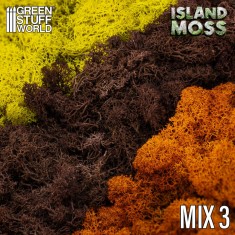 Natural Island Moss - Yellow and Brown Mix (50g)