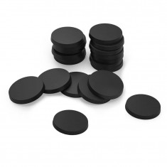 Plastic Bases - Round 32mm Black for Miniature Figures (20pcs, 3mm Thick)
