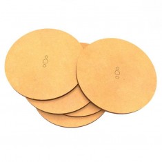 MDF Bases - Round 80mm for Miniature Figures (5pcs, 3mm Thick)